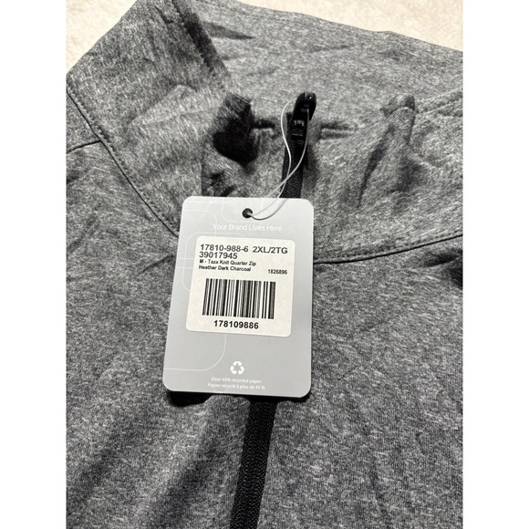 NEW Quarter Zip Athletic Fit Pullover Men's Size 2XL NWT Previcox - Picture 7 of 9